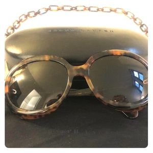 *RARE* Retro Ralph Lauren Sunglasses with removable chain & hard black case